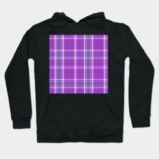 Academia Plaid Tartan in Lavender, White, and Purple Hoodie